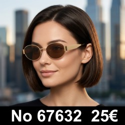 Κομψά Unisex Χρυσά Γυαλιά...